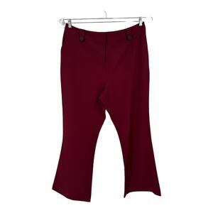 City Chic pants Tuxe Luxe burgundy size M/18